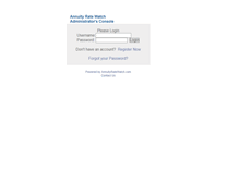 Tablet Screenshot of console.annuityratewatch.com